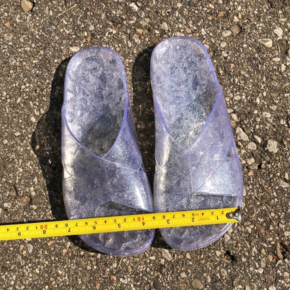 Sparkly Sandals ✨ Clear, Firm, Plastic - Picture 8 of 8